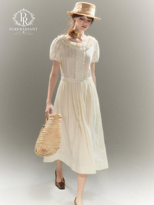 Rosalie Embroidered Tiered Dress