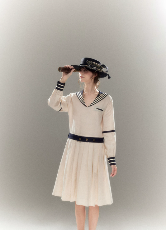 Antique Marina Ramie Midi Dress