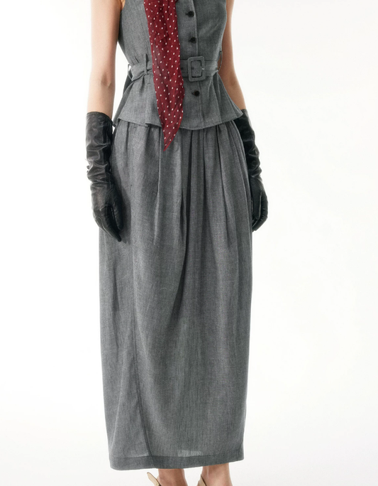 Ash Rose Bubble Hem Skirt