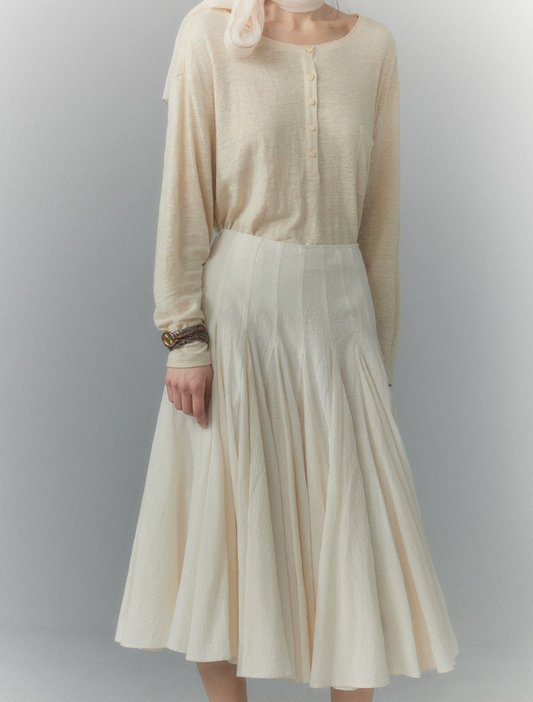 Lemaire Whisper Paneled Maxi Skirt